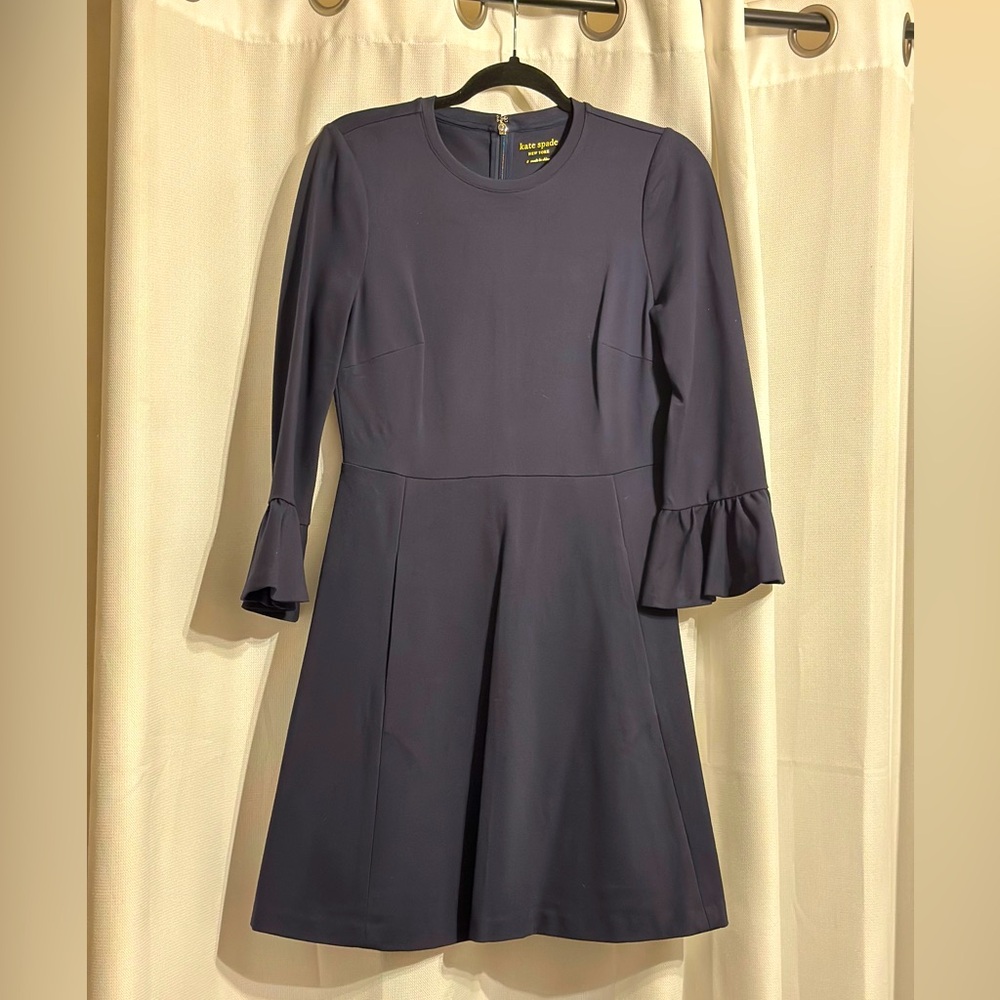 Kate Spade ♠️ Bell Sleeve Dress - Navy